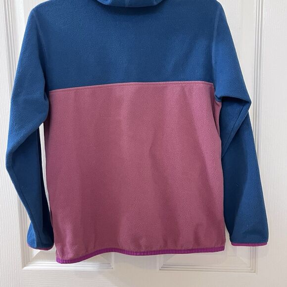 Patagonia Kids Micro D Snap-T Fleece Jacket Blue and Pink Girls Size Medium 10 - Picture 13 of 13
